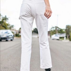 John Galt White Corduroy Pants